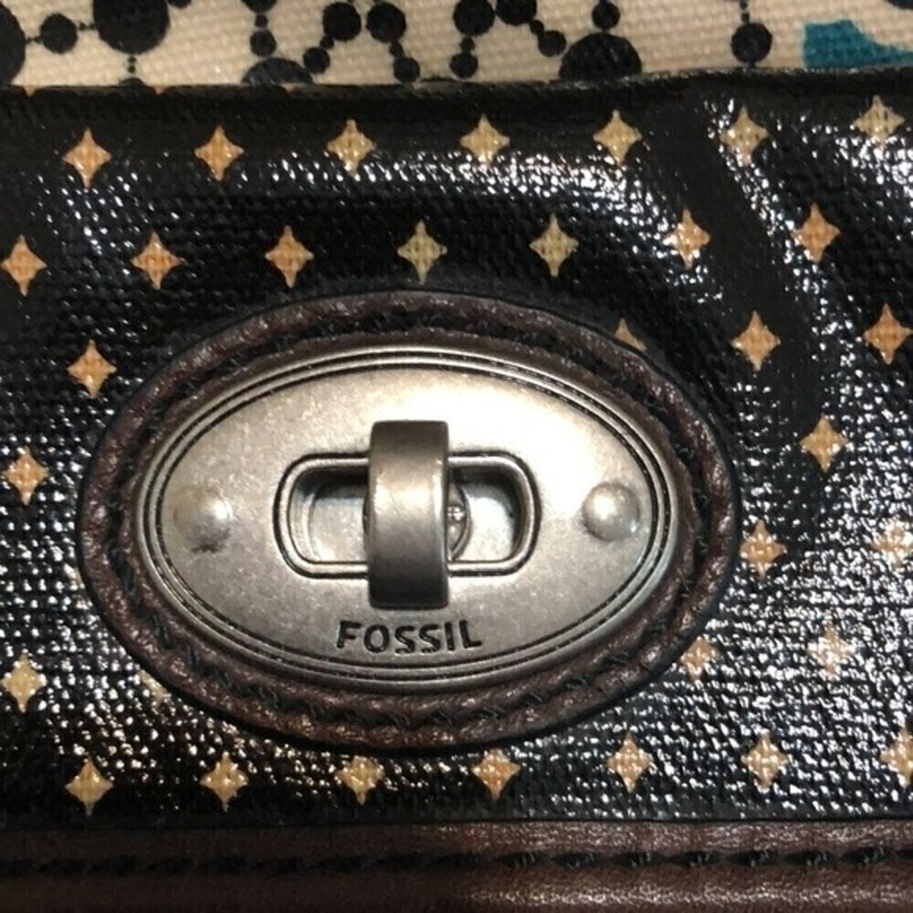 Fossil Key-Per Print Crossbody Shoulder Bag Boho Vibes - Picture 9 of 9